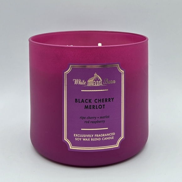 Bath and Body Works Black Cherry Merlot 3 wick Candle - Picture 1 of 4